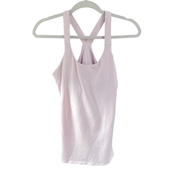 Athleta Light Pink Cross Back Tank with Built-In Bra - Size Medium! 🌸 - Picture 1 of 3